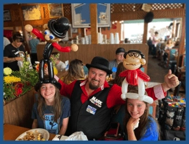 kids, balloons, and balloon guy