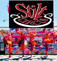 Stilt walkers at an event